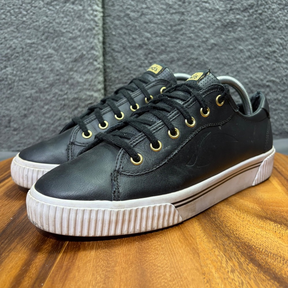Keds Jump Kick Duo Black Leather Platform Sneakers WH64947 Womens 11 - Picture 5 of 12